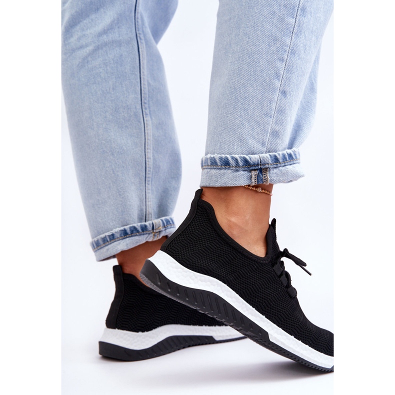 PG1 Klasszikus Fabric Slip-on tornacipő, fekete Gusto 2