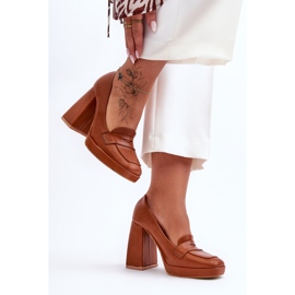 Camel Alisa magassarkú pumpák barna 1 Camel Alisa magassarkú pumpák barna 1