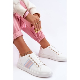 PG1 Bőr női sportcipő fehér és rózsaszín Rilee 1