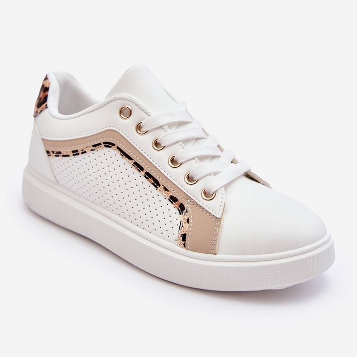 PG1 Klasszikus női sportcipő fehér és bézs Amaranti 1