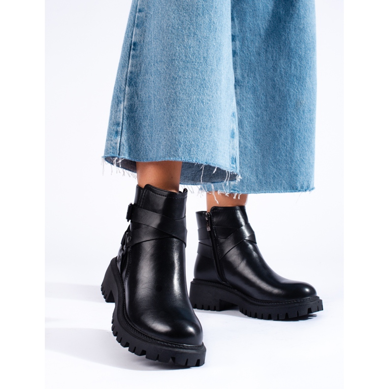 Fekete Shelovet női csizma 1