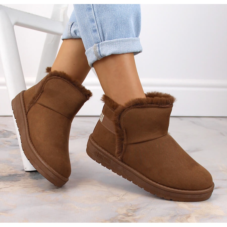 Női hócsizma mukluki barna Big Star KK274620 1