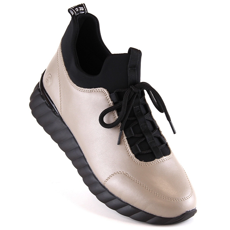 Bőr félcsizma női csizma hőszigetelt bézs Rieker Remonte D5977-01 1