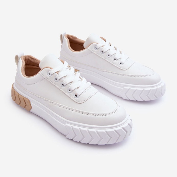 PG1 Klasszikus Platform tornacipő Fehér és bézs Nannzie 2