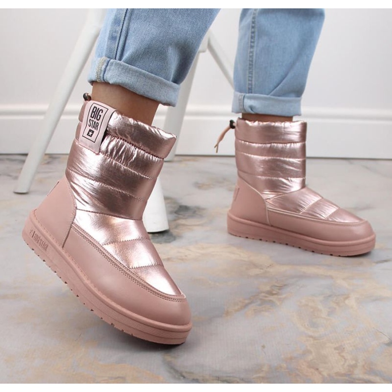 Metál hócsizma Big Star W INT1589C rózsaszín 2