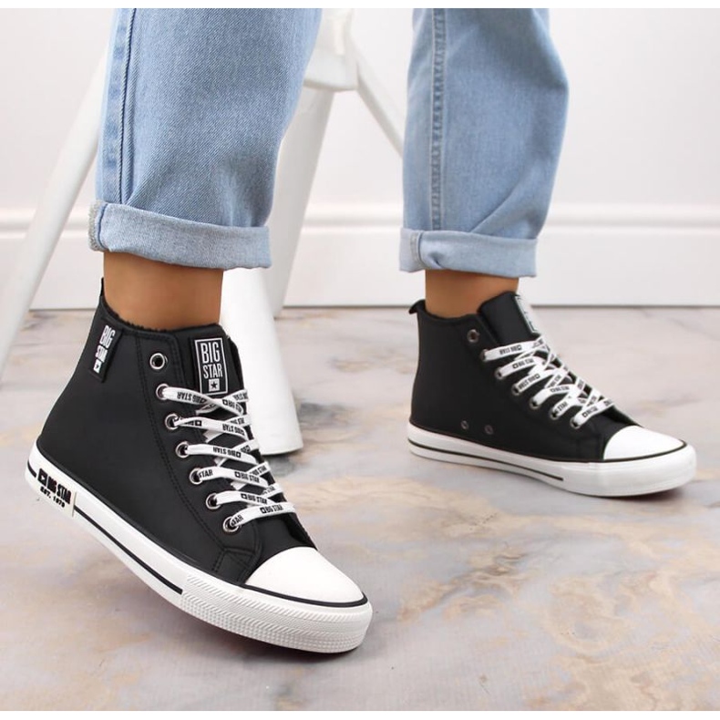 Big Star W INT1898B szigetelt tornacipő fekete 2