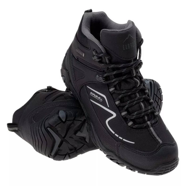 Elbrus Maash Mid Wp tini cipő 92800377078 fekete 1