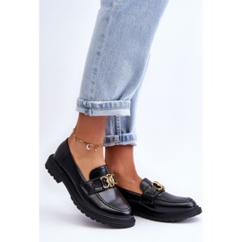 PS1 Női lapos sarkú naplopók, fekete Sincias 1