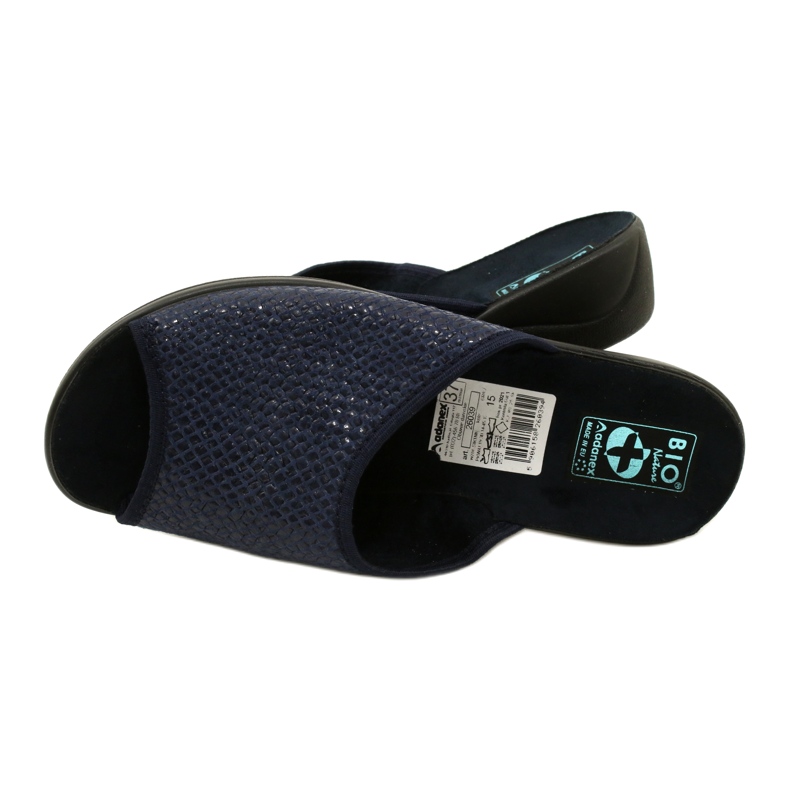 Halszálkás női papucs Adanex 26039 sötétkék 5