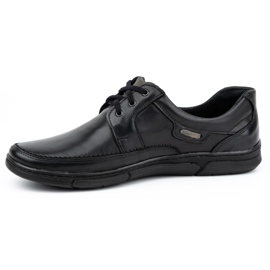 Olivier Férfi fűzős bőrcipő 60K fekete 1