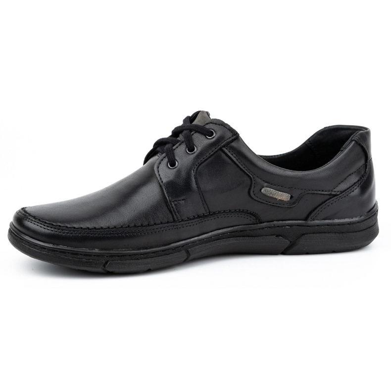 Olivier Férfi fűzős bőrcipő 60K fekete 1