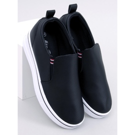 Jenkins Black wedge slip-on tornacipő fekete 1