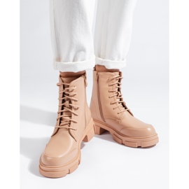 Bézs színű női fűzős táska 2