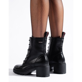 Női fekete fűzős Vinceza táskák alacsony oszlopon 2