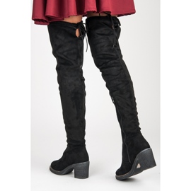 Seastar Magas velúr csizma fekete 1