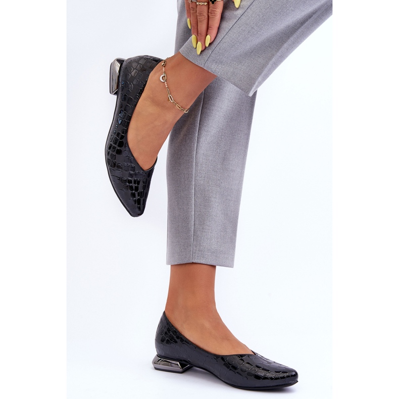 PD1 Vaani bőr lapossarkú fekete Vaani 1