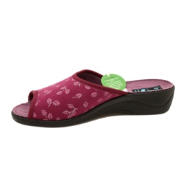 Bordó bársony papucs Adanex 28271 Aloe Vera piros 2