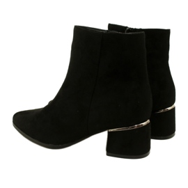 Evento Velúr csizma ezüst díszítéssel, fekete 23BT35-6420 4