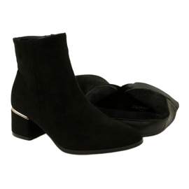 Evento Velúr csizma ezüst díszítéssel, fekete 23BT35-6420 5