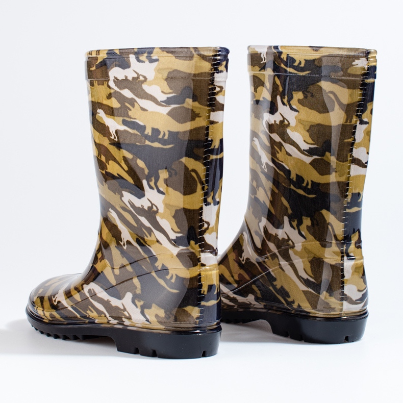 Shelovet fiúk camo wellingtons sokszínű 2