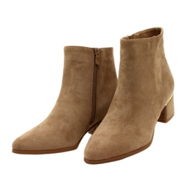 Evento Velúr csizma arany díszítéssel, bézs 23BT35-6420 2