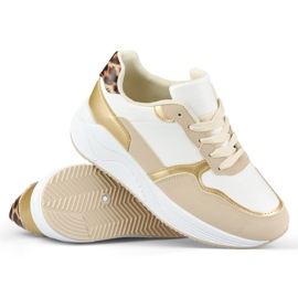 Női fehér és arany tornacipő 1 Női fehér és arany tornacipő 1