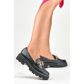 Női fekete eco-bőr naplopók 1