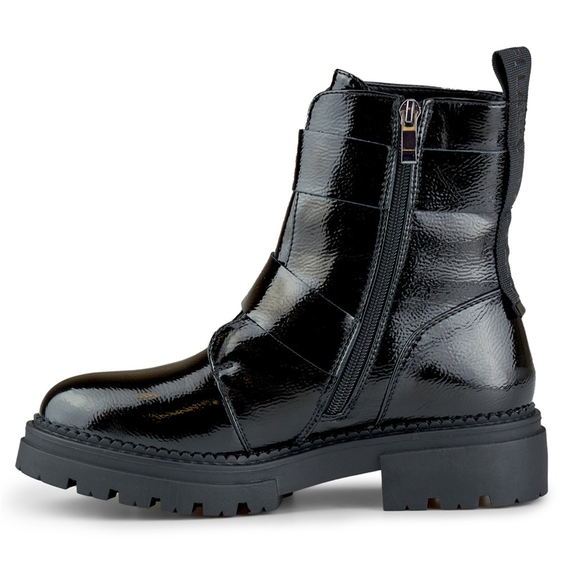 Patent fekete női Axelle munkáscsizma 1