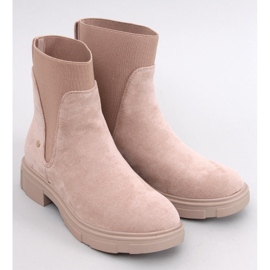 Mead Khaki női Chelsea csizma bézs 1