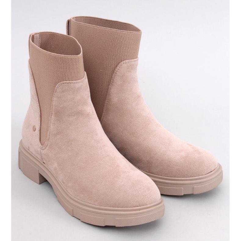 Mead Khaki női Chelsea csizma bézs 1