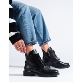 Vinceza női fekete lapos csizma 1 Vinceza női fekete lapos csizma 1