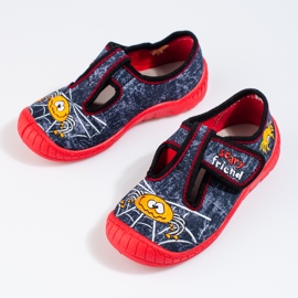 Fekete-piros pókpapucs a Shelovet-től kék 2