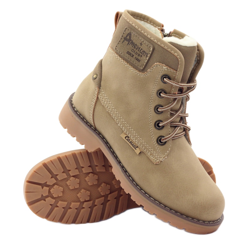 Meleg fa kabát American Club 1904 bézs 3