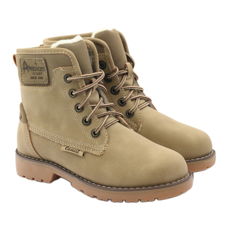 Meleg fa kabát American Club 1904 bézs 4