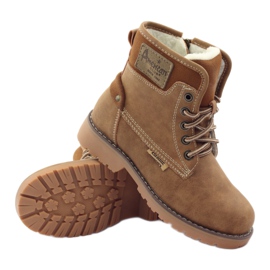 American Club Téli csizma, csizma, papucs, amerikai 1904 -es teve barna sokszínű 3