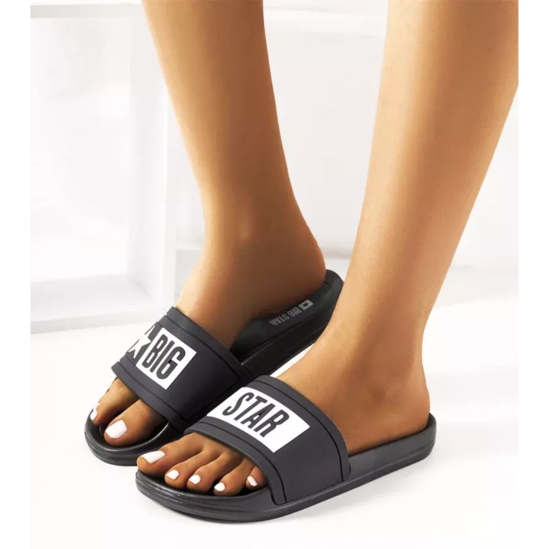 Fekete női Big Star DD274A266 papucs 1