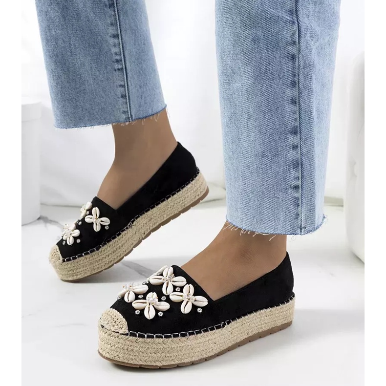 Fekete espadrillák a Paffen platformon 1 Fekete espadrillák a Paffen platformon 1
