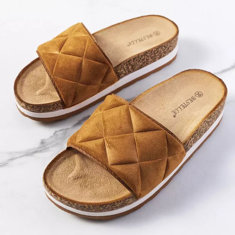 BM Barna szandál a Galts parafa talpán 1