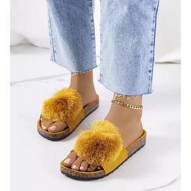 Sárga flip-flop a Rett parafa talpon 2