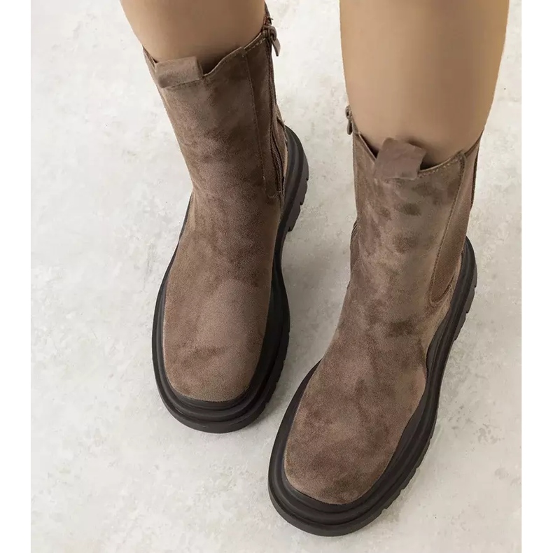 PA1 Brown Algade platformcsizma barna 2