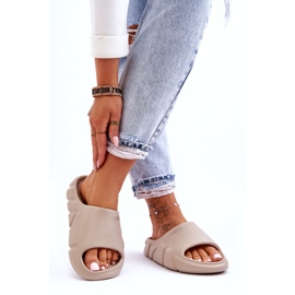 Női könnyű Big Star habpapucs LL274593 bézs 4