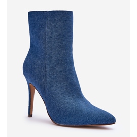 FB2 Farmer magassarkú csizma, kék Eberpia 1