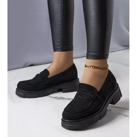 PA1 Alacoque fekete eko-velúr cipő 1