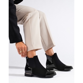 Női fekete Shelovet lapos csizma 1 Női fekete Shelovet lapos csizma 1