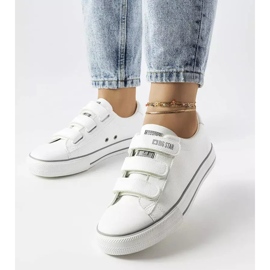 Fehér tornacipő tépőzárral Big Star LL274A205 1