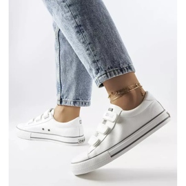 Fehér tornacipő tépőzárral Big Star LL274A205 2