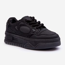 PG1 Női Platform tornacipő Fekete Finos 1