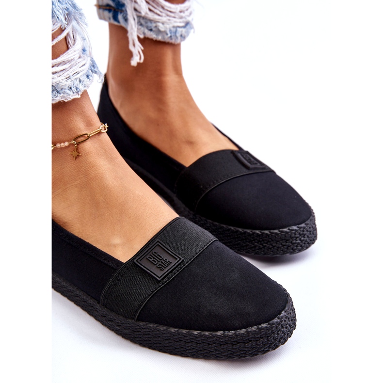 Női bebújós Big Star tornacipő LL274200 fekete 1