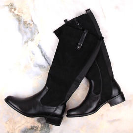 Női csizma szigetelt fekete Jezzi ASA198-22 1