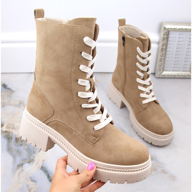 Női velúr hőszigetelt munkáscsizma teve Potocki YQ21069 barna 1 Női velúr hőszigetelt munkáscsizma teve Potocki YQ21069 barna 1